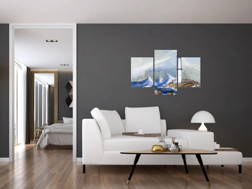 Tablou cu pictura farului (90x60 cm)