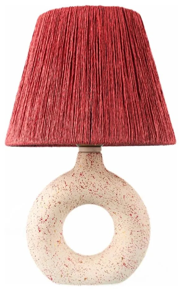 Lampă de masă 1xE27/40W/230V alb/roșu