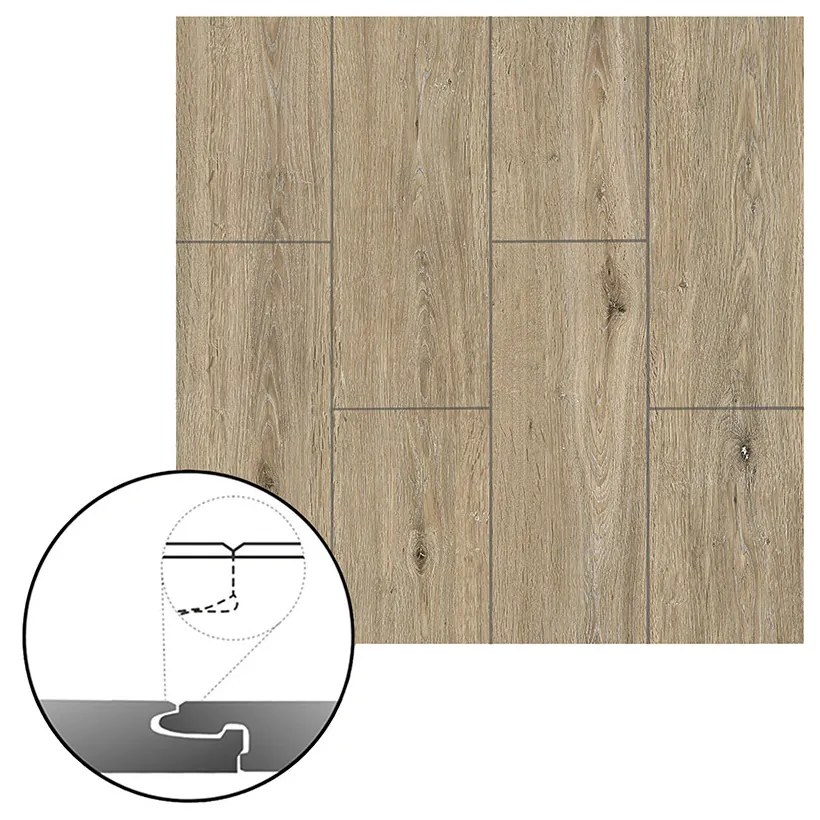 Pardoseală laminată din vinil SPC Leziter Kent Oak