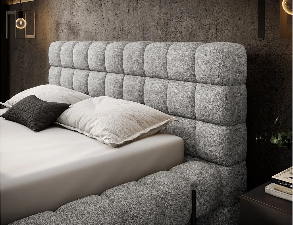 Pat lemn masiv Magentta 140/160/180x200 cm Personalizabil - Touch 100, 180x200