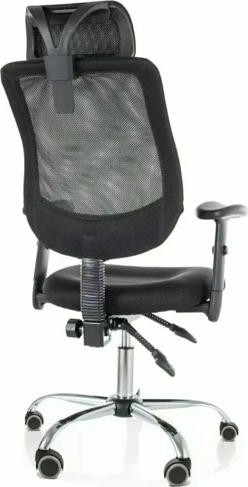 Scaun de birou negru FLEXISEAT Q-118RC