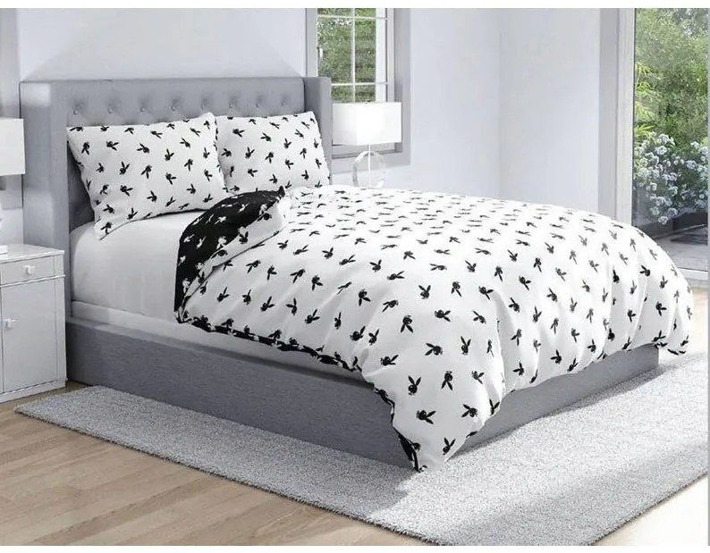 Playboy Monochrome set de lenjerie de pat 140×200cm, 70×90 cm