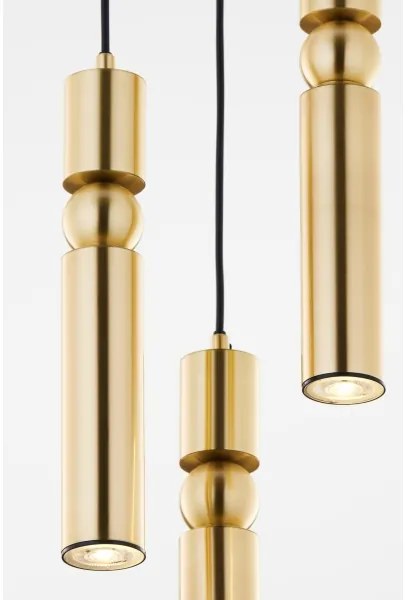 Lustră pe cablu Jupiter 2019 ALAS 3xGU10/10W/230V auriu