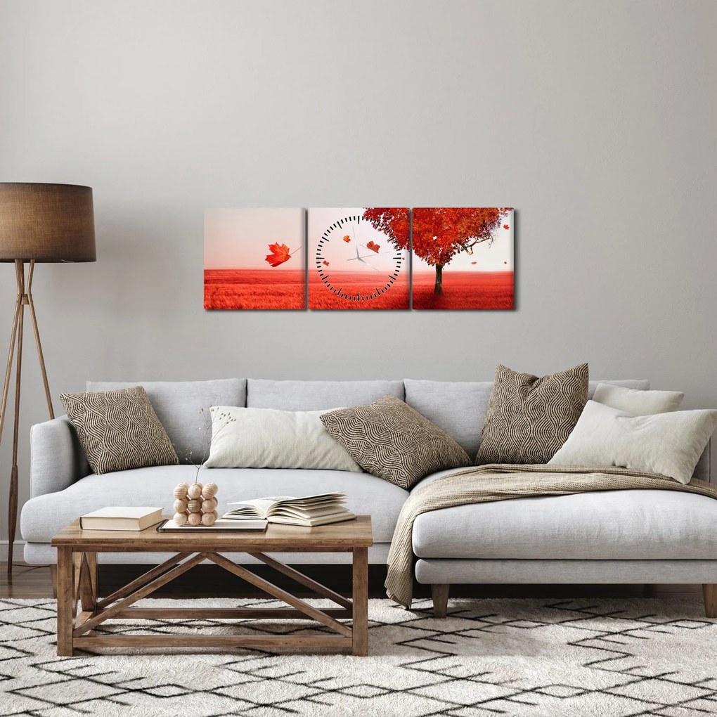 Tablou - Copacul iubirii (cu ceas) (90x30 cm)