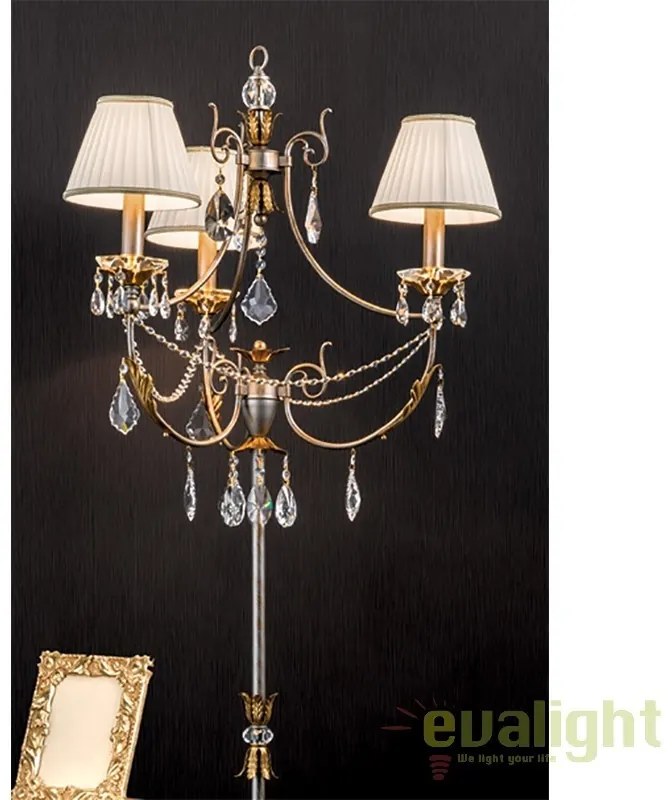 Lampadar LUX super elegant cu 3 brate Miramare STL 12-1149/3 silver-goldOR