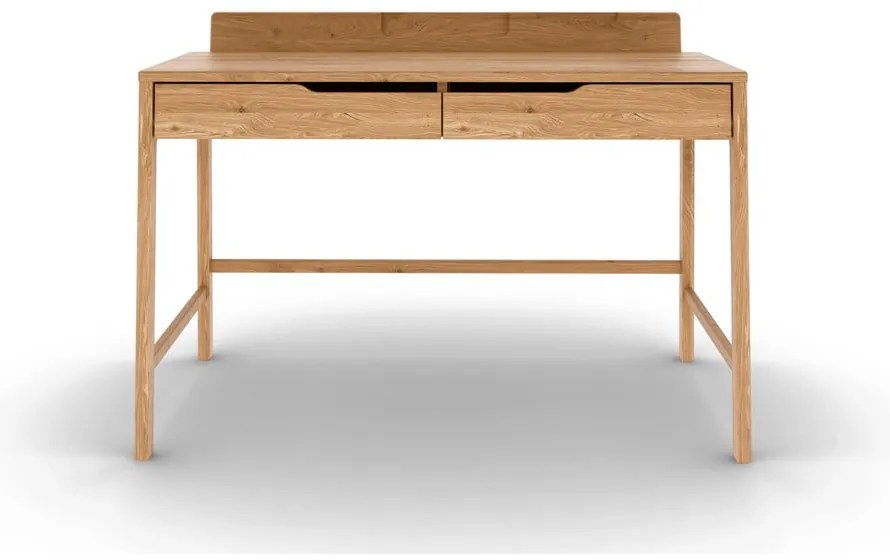 Birou din lemn de stejar 65x120 cm Twig – The Beds