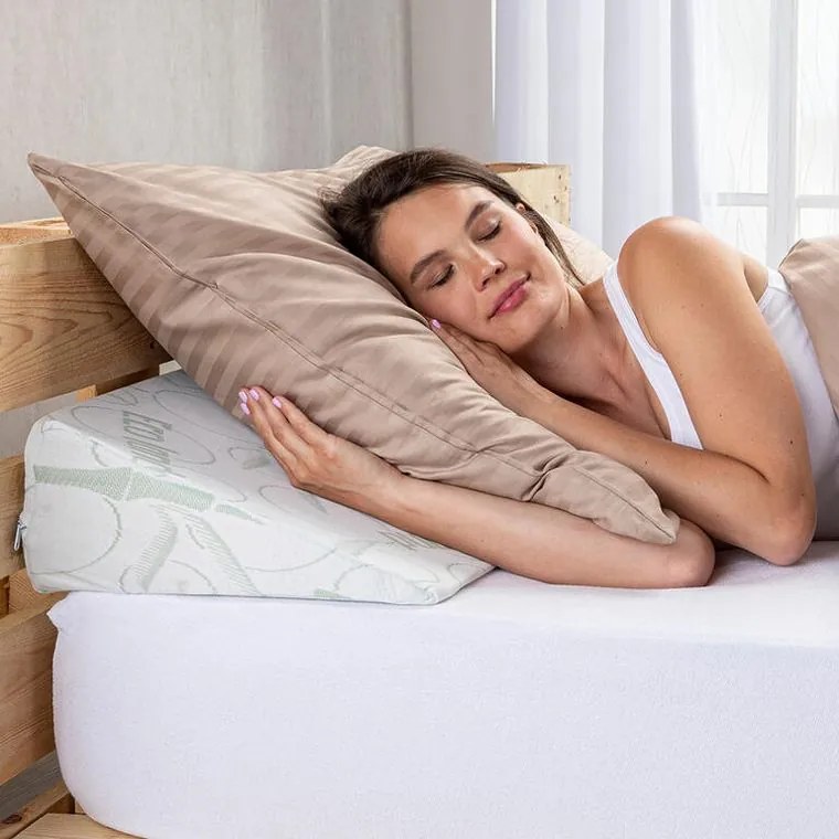 decoDoma Pernă de susţinere cap BAMBOO Comfort 80 x 38 cm