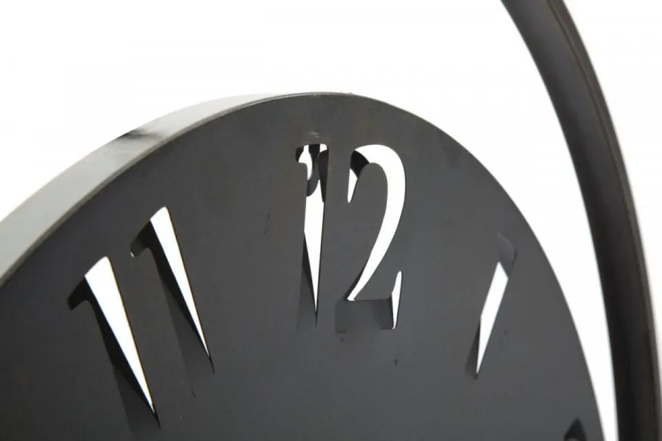 Ceas decorativ negru din metal, ∅ 60 cm, Circle Mauro Ferretti