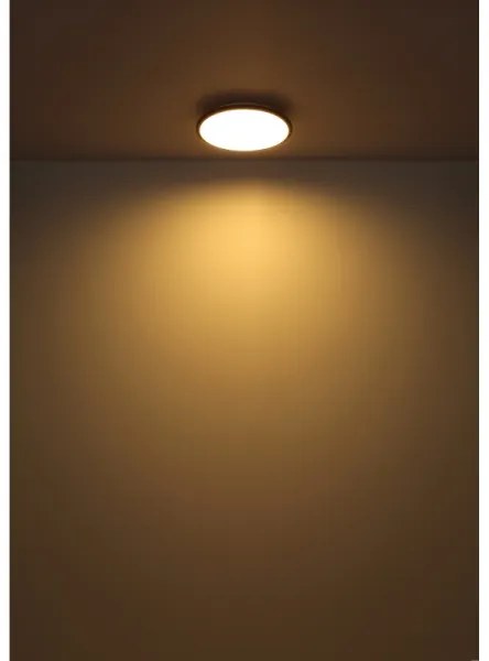 Plafonieră LED Globo 41569-18B XANDER LED/18W/230V 3000K d. 35 cm negru