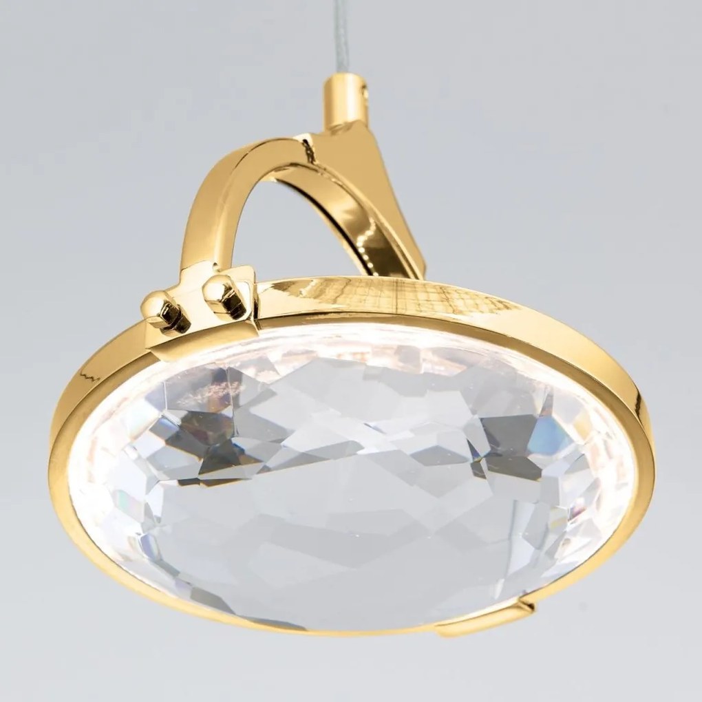 Lustra LED suspendata cu cristal K9 design lux MOON 5L