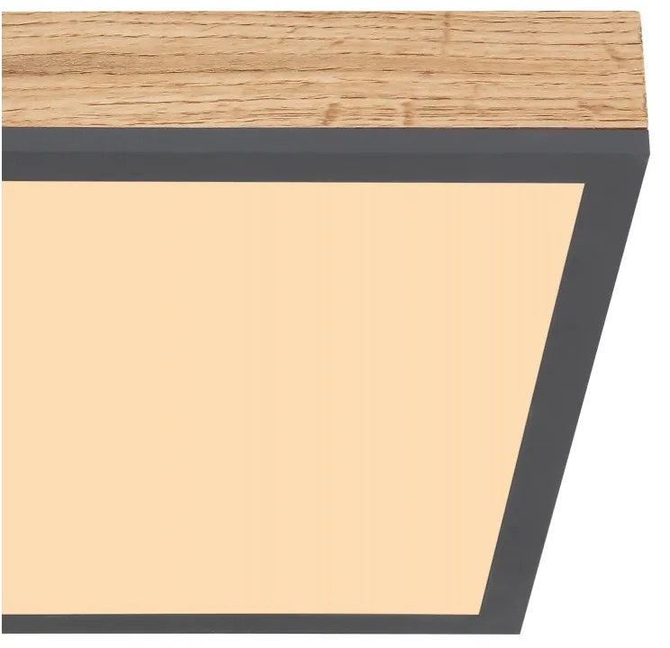 Plafoniera LED cu aspect lemn design slim DORO 12W