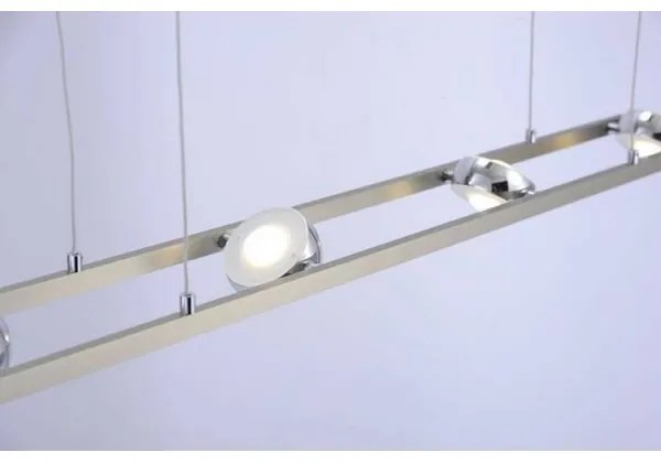 Lustră LED RGB dimabilă OPTI 8xLED/3W/230V Leuchten Direkt 12470-55 + telecomandă