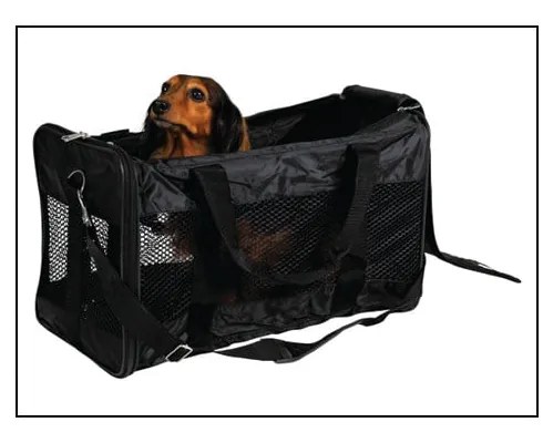 Geantă de transport neagră pentru animale de companie 27x46,5 cm Trixie – Plaček Pet Products