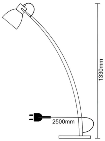 Lampă de podea 1xE27/60W/230V frasin/negru