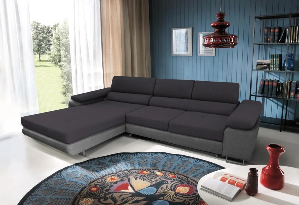 Supermobel Coltar extensibil DARKO mini, 275x73-94x200, sawana 14/sioux 1115, dreapta