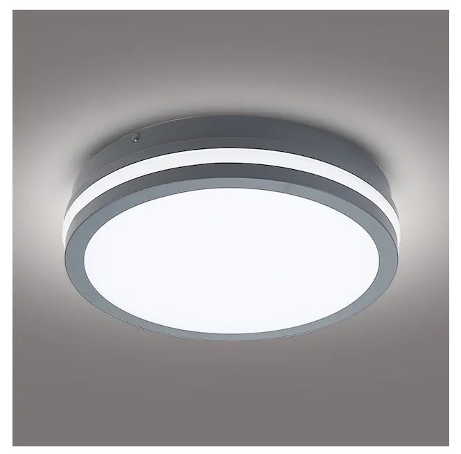 Brilagi - Aplica LED pentru exterior cu senzor BENE LED/24W/230V Ø 26 cm IP54