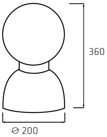 Helios 306-WLG223 - LED Lampa tehnica WORK GLOBE 2 LED/23W/230V