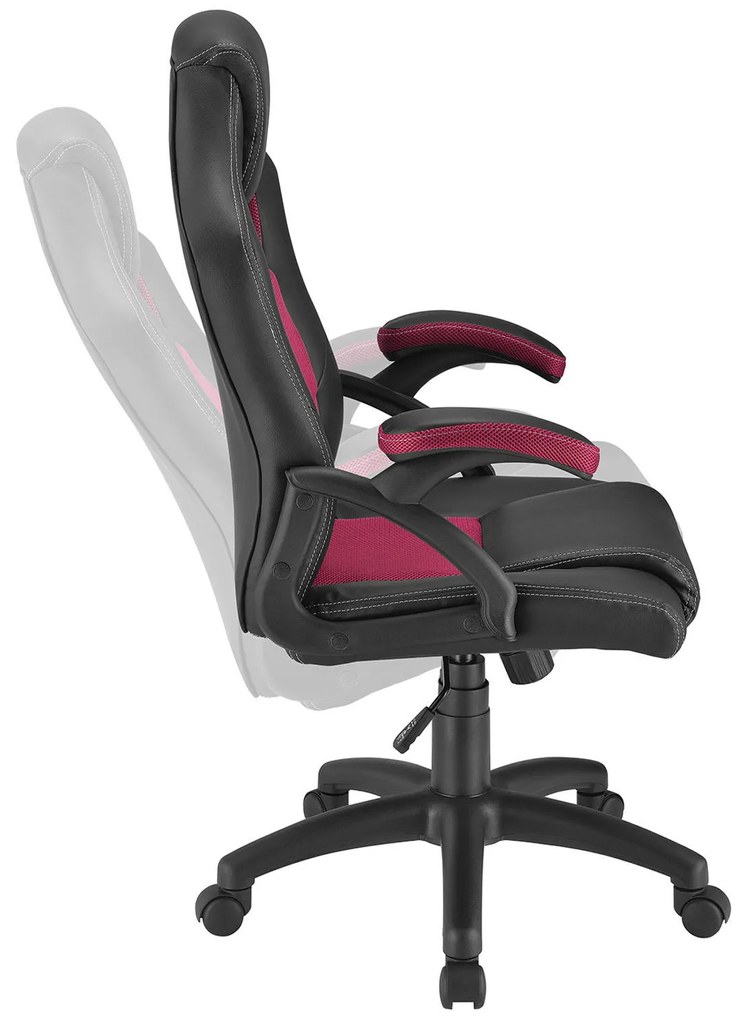 Scaun ergonomic de birou "Montreal" burgundy