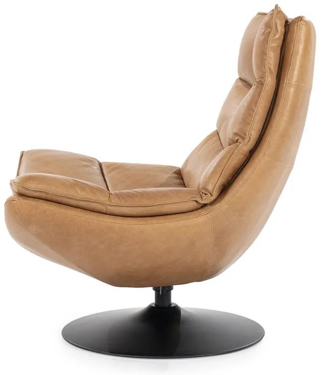 Fotoliu din piele Sven cognac
