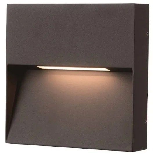 Aplica LED de exterior ambientala IP54 CASORIA SQUARE gri