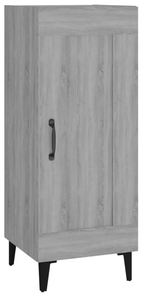817436 vidaXL Servantă, gri sonoma, 34,5x34x90 cm, lemn compozit