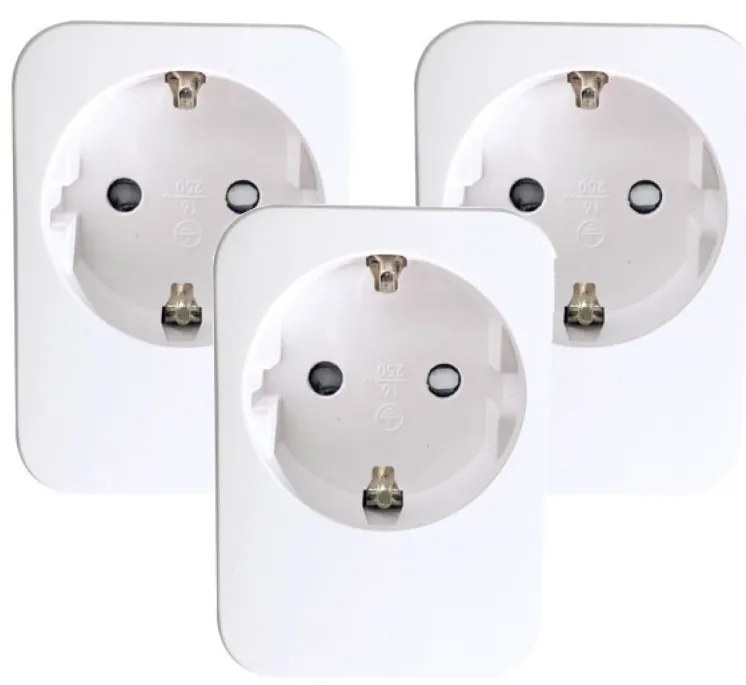 Immax NEO 07761C - Set de 3 prize inteligente NEO LITE 3680W/230V/16A Wi‑Fi Tuya SCHUKO
