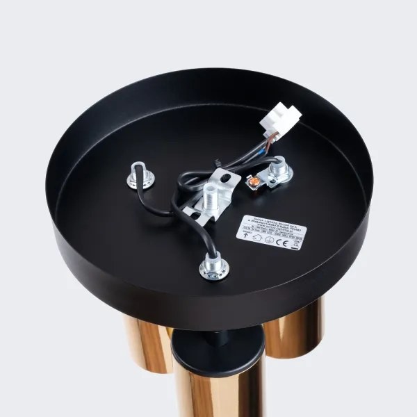 Spot Sollux SL.1385 WINX 3xGU10/10W/230V negru/auriu