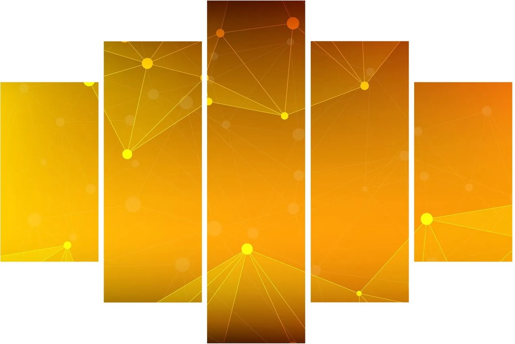 Tabloul abstract galben (150x105 cm)