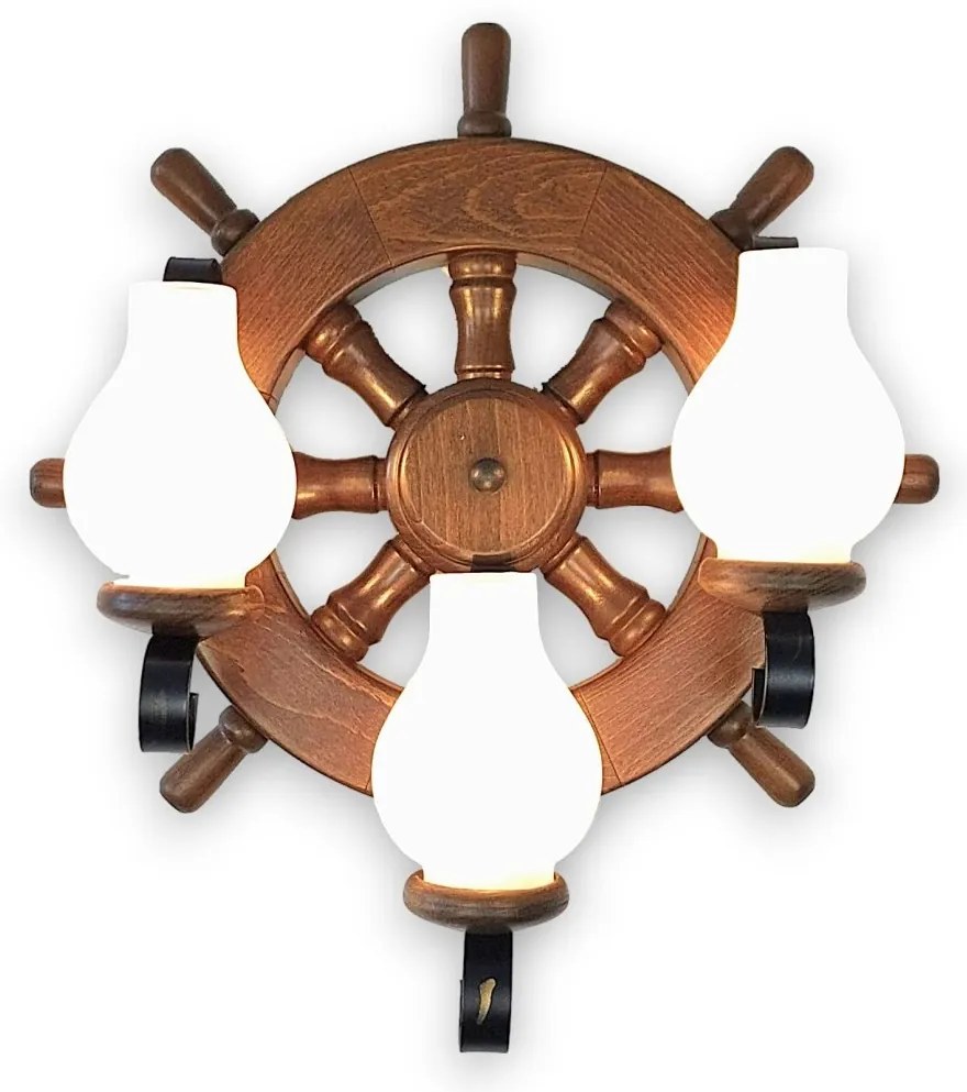 Aplica de perete in stil marinaresc fabricata manual din lemn Timona WOOD-TI-AP3