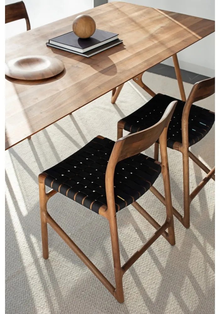 Scaun de dining negru/maro Fawn – Gazzda