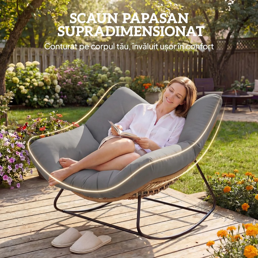 Outsunny terasă cuib rotund | Aosom Romania