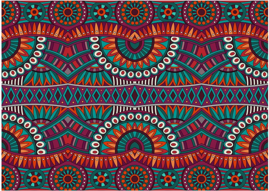 Tablou pe sticlă cu bastracție ornamentală (70x50 cm)