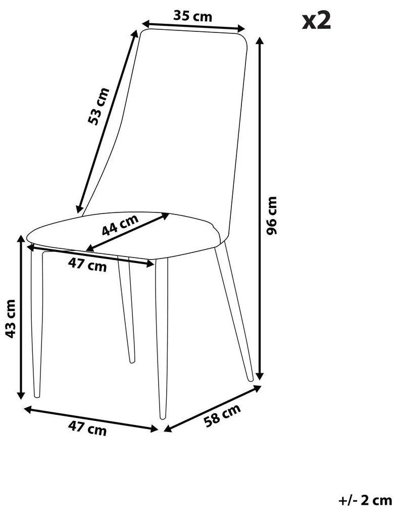 Set 2 buc scaun tip bar Chris (gri). 1078404