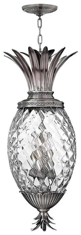 Lustră pe lanț Hinkley HK-PLANT4-P-PL PLANTATION 4xE14/40W/230V argintiu