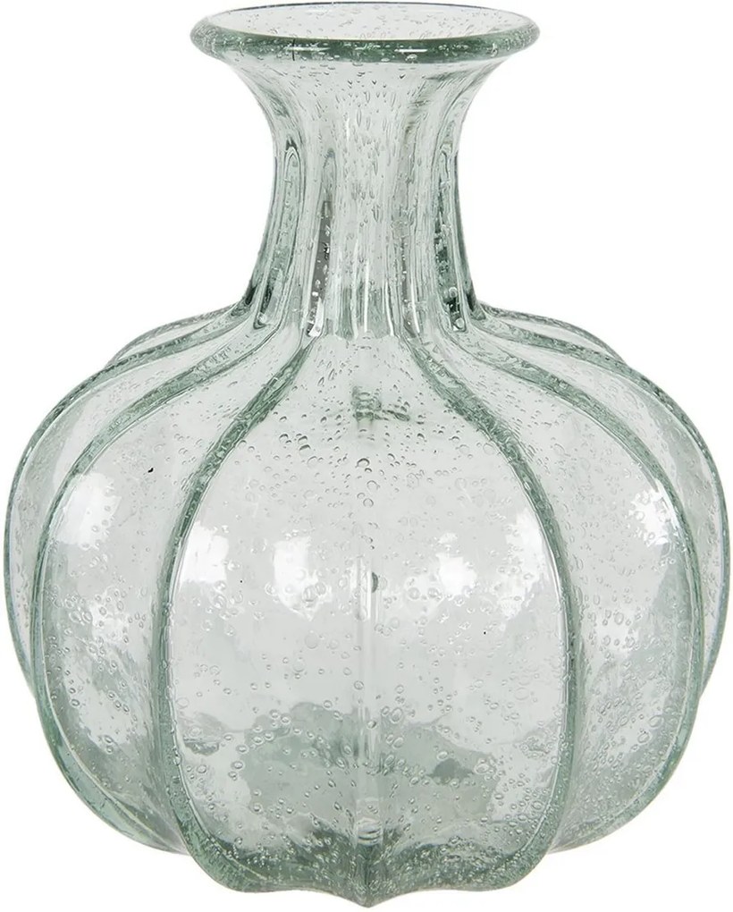 Vaza pentru flori din sticla albastra Ø 18 cm x 21 h