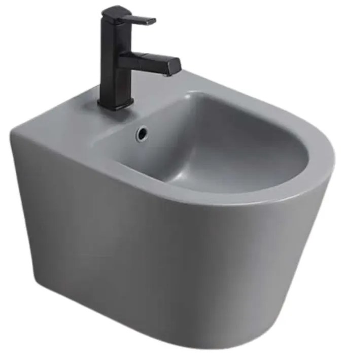 Bideu suspendat, gri mat Fluminia Alfonzo Gri mat