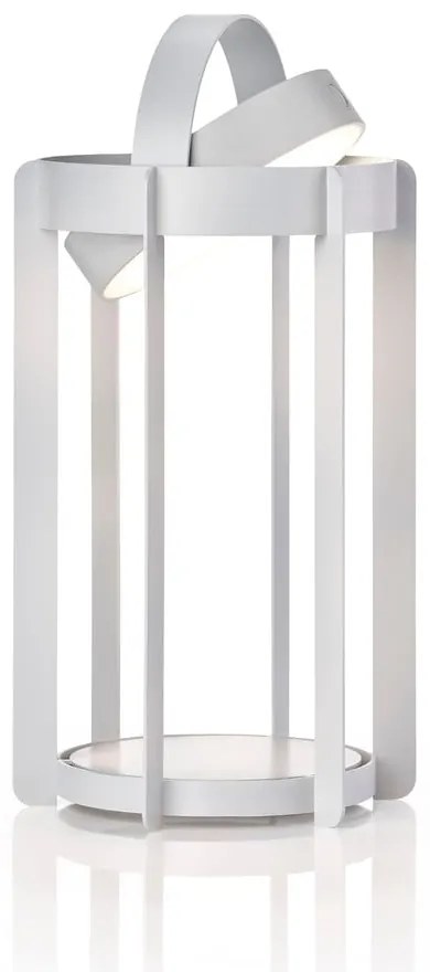 Felinar cu LED gri deschis cu USB (înălțime 30 cm) pentru exterior Firefly – Zone