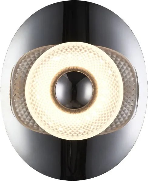 Aplica lumina ambientala LED DIOP negru/ crom
