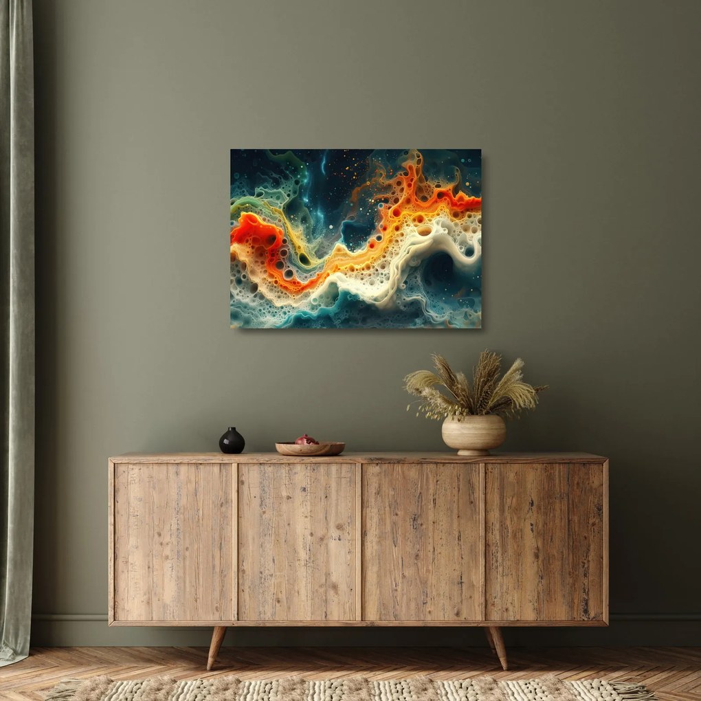 Tablou pe sticlă - Abstracție modernă (70x50 cm)