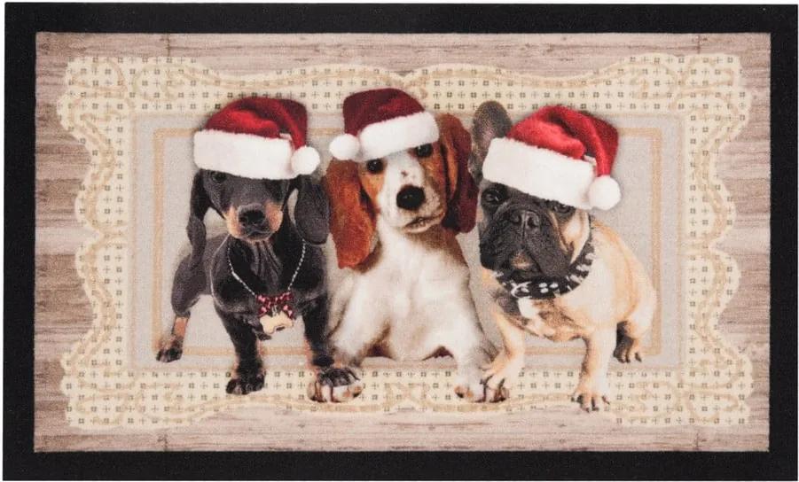 Preș Zala Living Christmas Dogs II, 45 x 75 cm