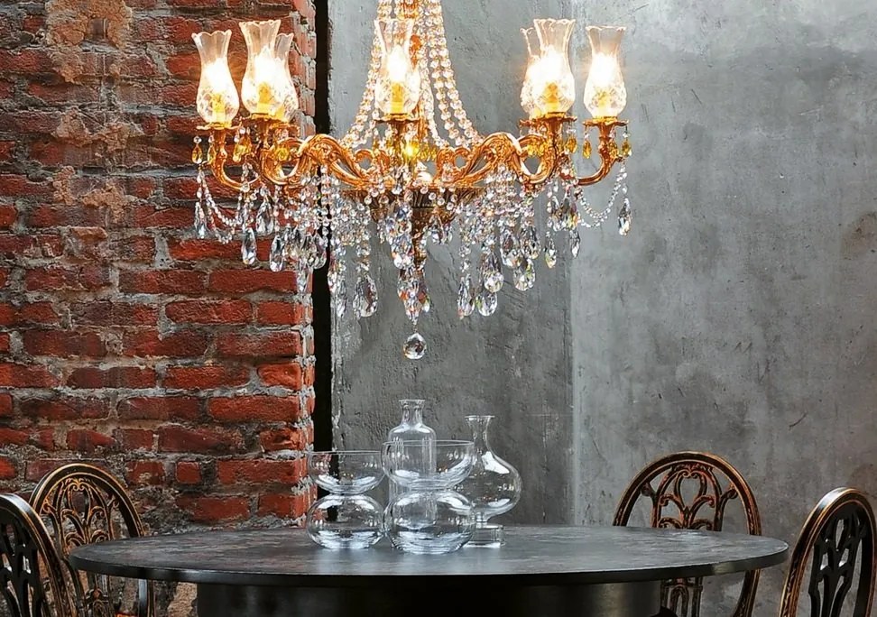 Candelabru LUX realizat manual cu cristale Scholer Queen 8L