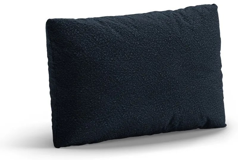 Pernă pentru canapea albastru-închis cu tapițerie din țesătură bouclé Poppy – Micadoni