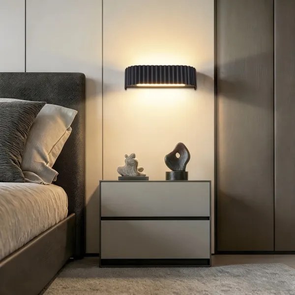 Brilagi - Aplica LED de perete FALCON MODERN LED/10W/230V 30 cm 3000/4500/6000K neagră