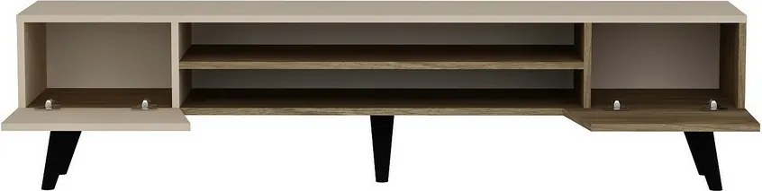 Măsuță TV Clark Walnut and Beige