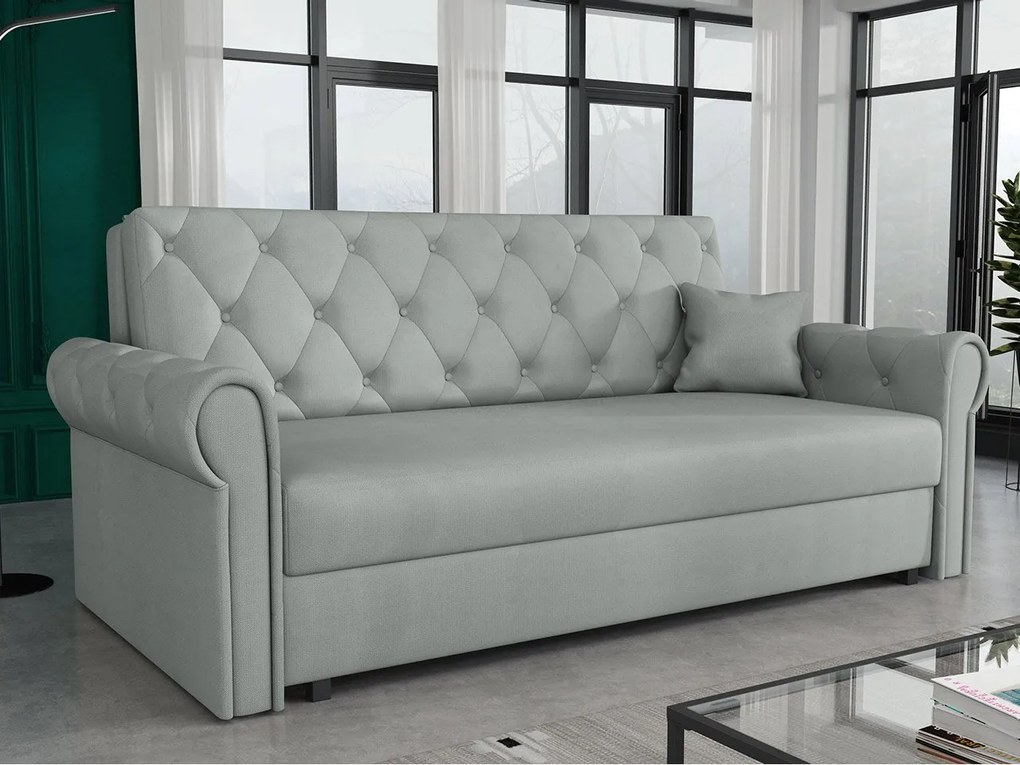 Canapea extensibilă Clovea Roma IV (Gri) (cu sp. depozitare). Promo -17%. 1105526
