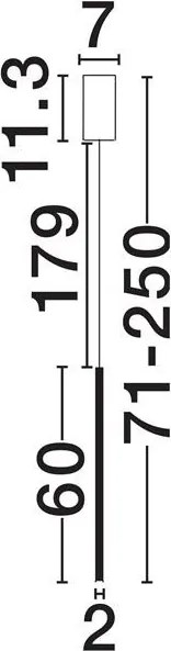 Pendul, Lustra liniara LED CCT BRILLIA auriu