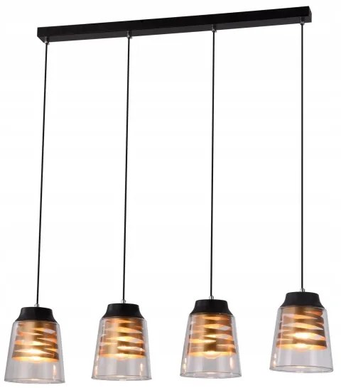 Lustră aplicată FRESNO 4xE27/60W/230V