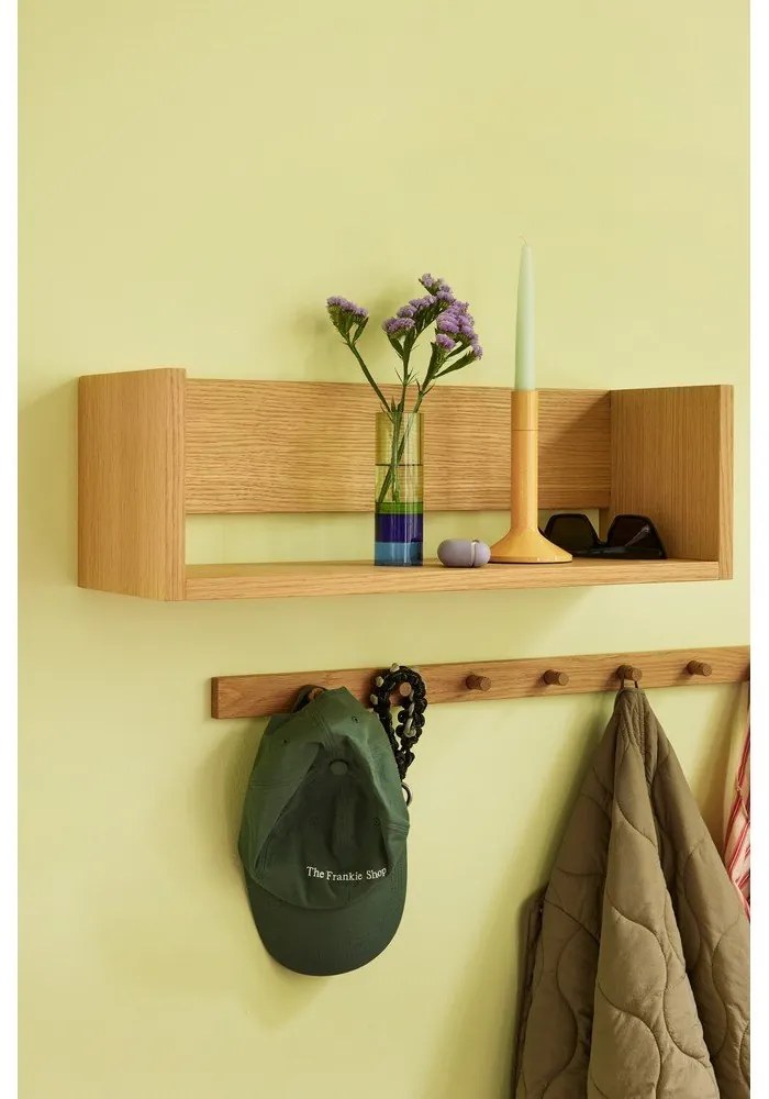 Cuier de perete în culoare naturală cu aspect de lemn de stejar 100 cm Cosplay – Hübsch