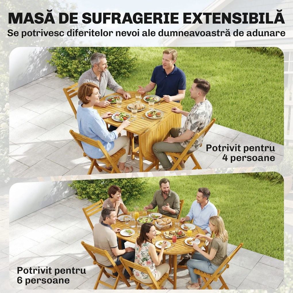 Outsunny economisire spațiu terasă pliabilă | Aosom Romania