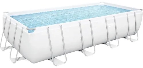 Piscină cu cadru metalic Bestway Power Steel™ 549x274x122 cm capacitate 14812 l, inclusiv sistem de filtru, scară și prelată